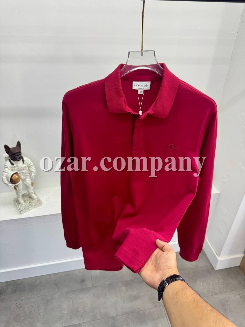 Мужская Футболка На Длинный Рукав Lacoste