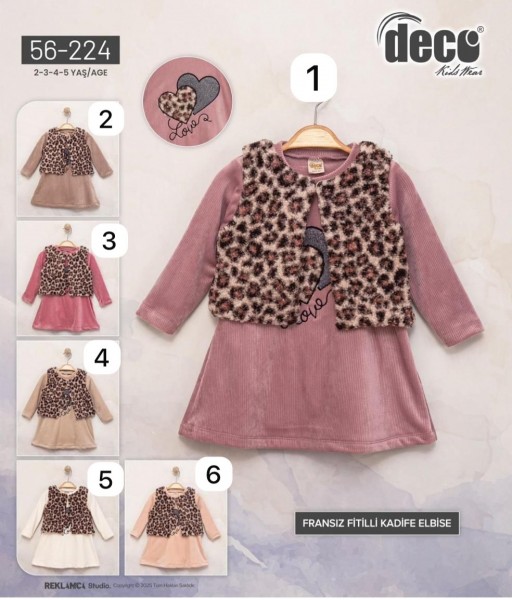 Велюровое Платье Для Девочки Deco (2-3-4-5лет)
