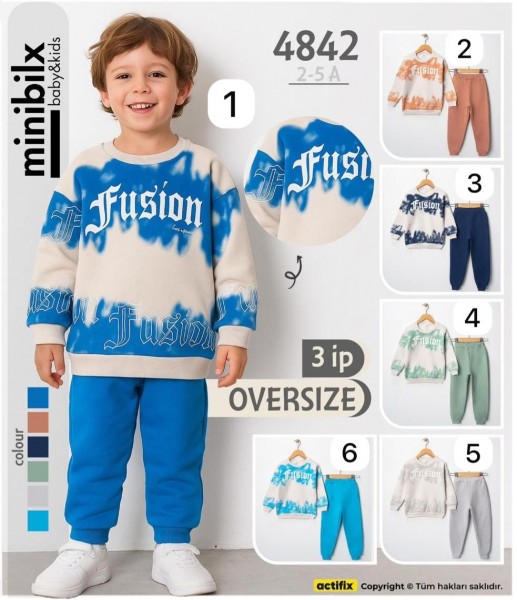 Трикотажный Костюм Тринитка Для Мальчика Minibilx (2-3-4-5лет)