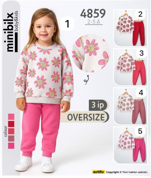Трикотажный Костюм Тринитка Для Девочки Minibilx (2-3-4-5лет)