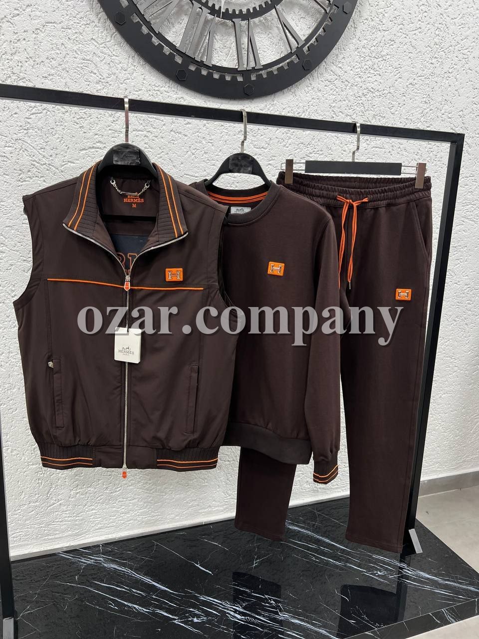Мужской Спортивный Костюм Тройка Hermes