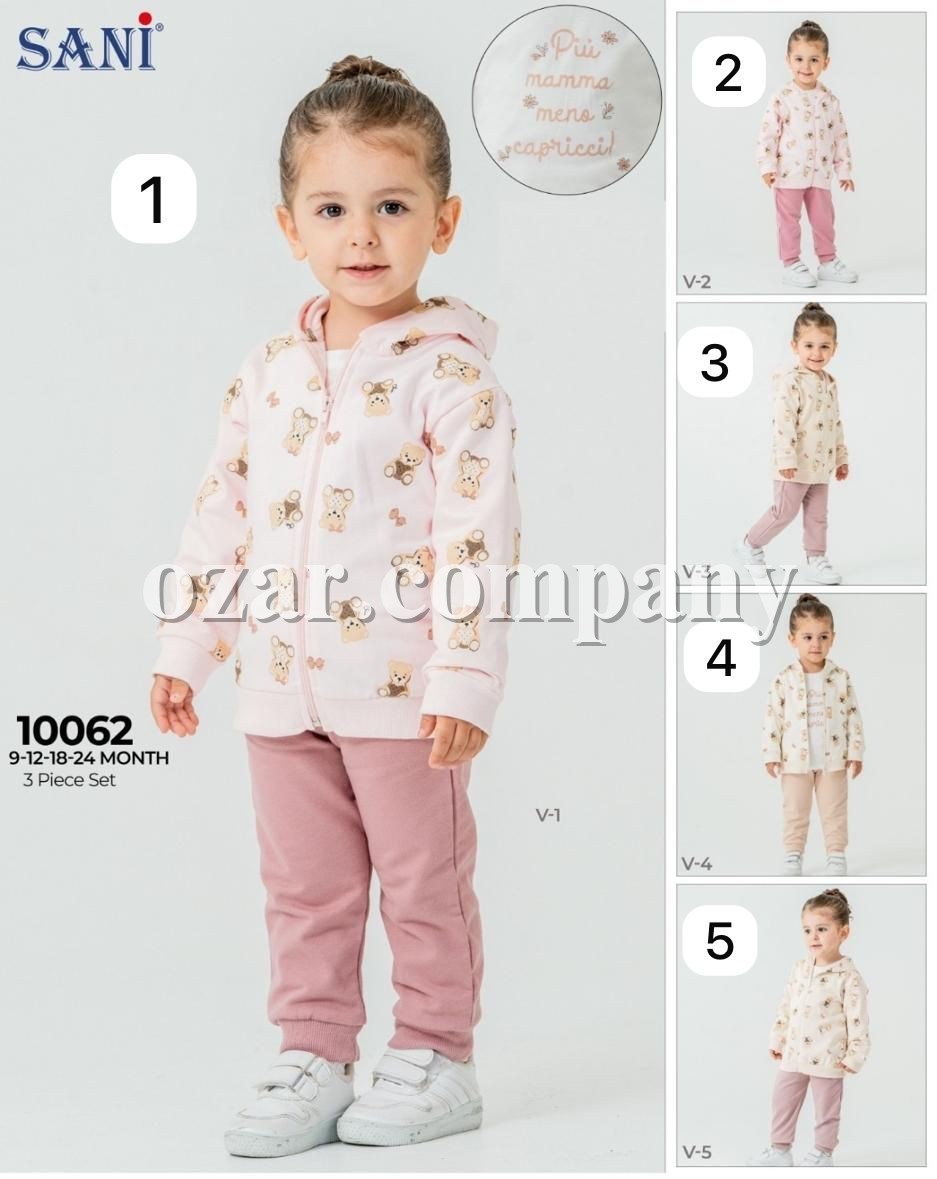 Костюм Тройка Для Девочки Sani (9-12-18-24мес.) Костюм Тройка Для Девочки Sani (9-12-18-24мес.)