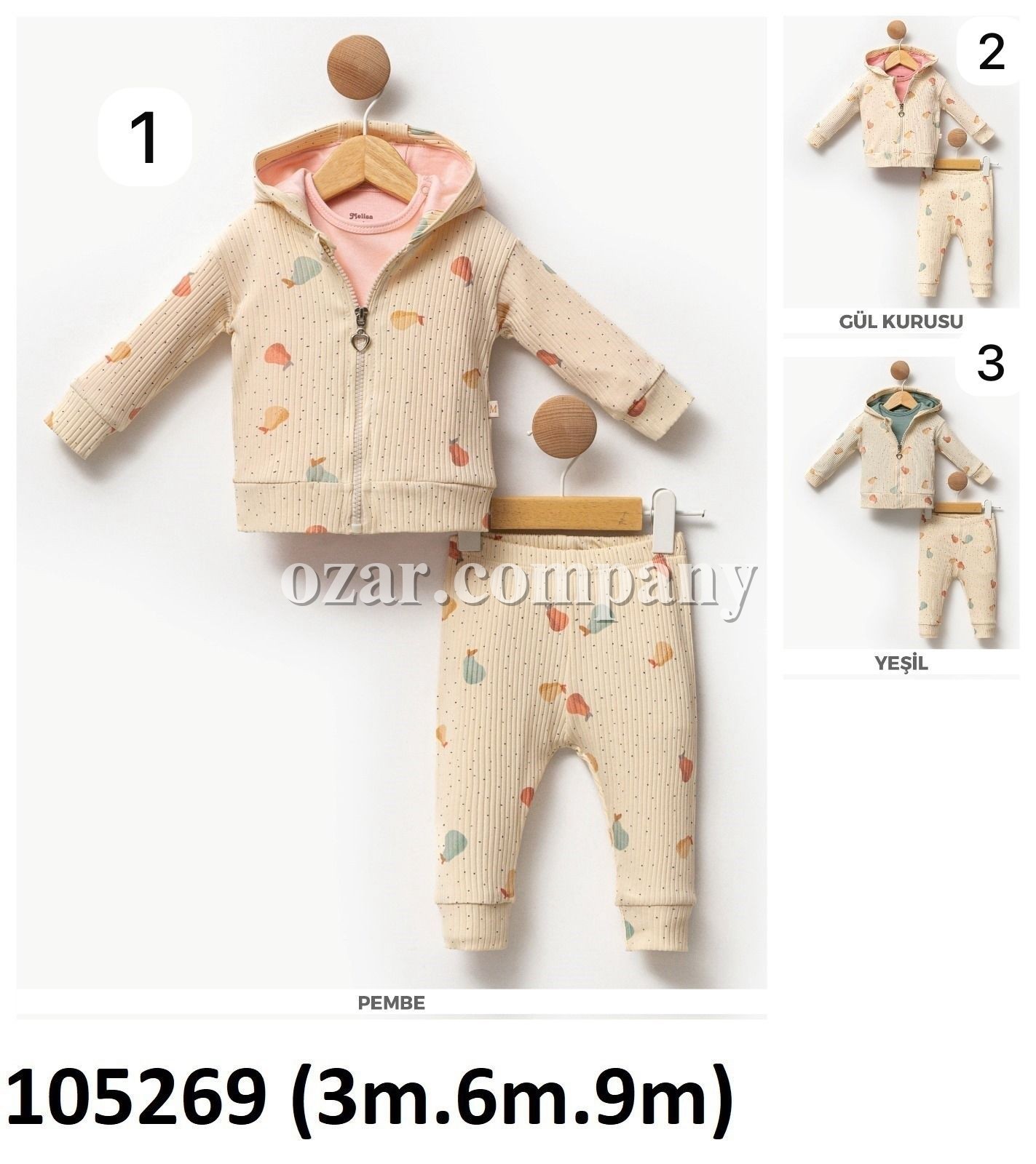 Костюм Тройка Для Новорождённых Melisa (3-6-9мес.) Костюм Тройка Для Новорождённых Melisa (3-6-9мес.)