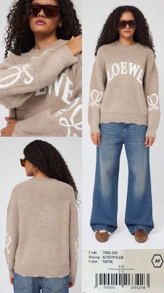 Женский Трикотажный Свитер A.M.N. Женский Трикотажный Свитер A.M.N.