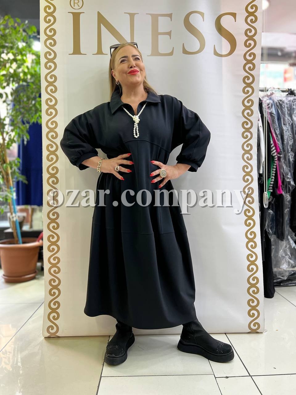 Женское Платье Iness (Большие размеры) Женское Платье Iness (Большие размеры)