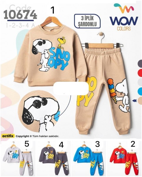 Трикотажный Костюм Тринитка На Флисе Для Мальчика WOW (1-2-3-4лет) 