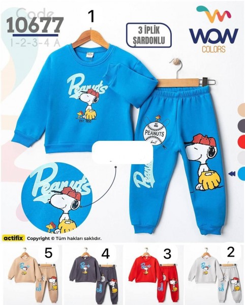 Трикотажный Костюм Тринитка На Флисе Для Мальчика WOW (1-2-3-4лет) 