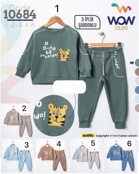 Трикотажный Костюм Тринитка На Флисе Для Мальчика WOW (1-2-3-4лет) 