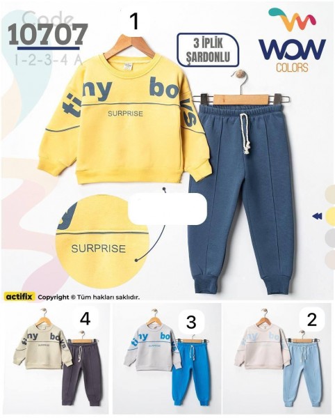 Трикотажный Костюм Тринитка На Флисе Для Мальчика WOW (1-2-3-4лет) 