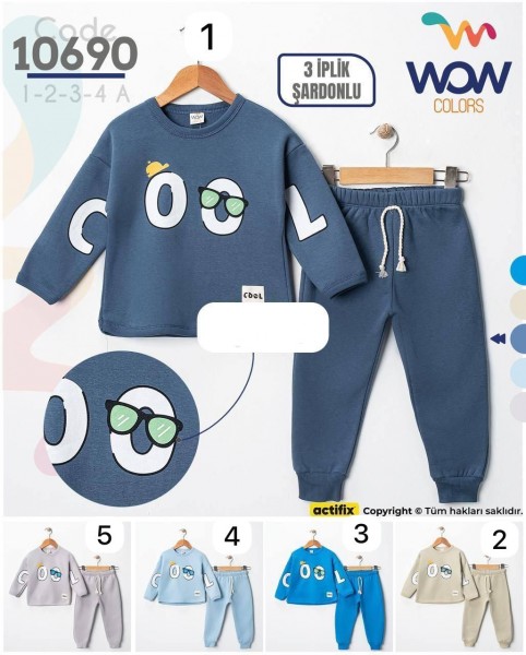 Трикотажный Костюм Тринитка На Флисе Для Мальчика WOW (1-2-3-4лет) 