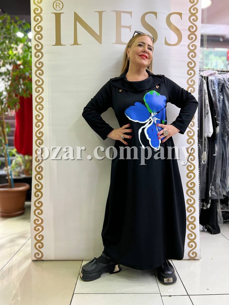 Женское Платье Iness (Большие размеры) Женское Платье Iness (Большие размеры)