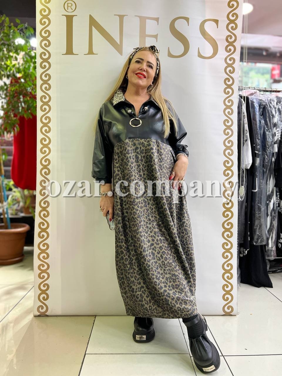 Женское Платье Iness (Большие размеры) Женское Платье Iness (Большие размеры)