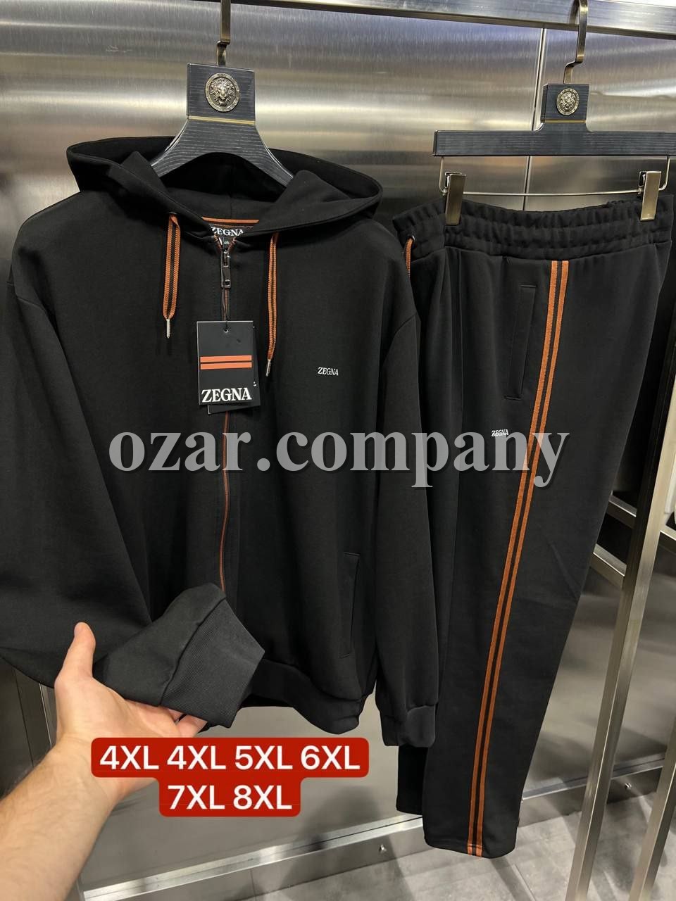 Мужской Спортивный Костюм Zegna (Большие размеры)