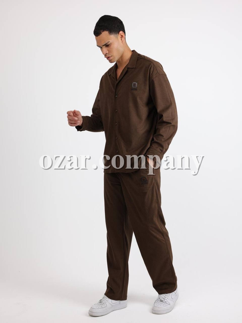 Мужской Вельветовый Костюм Zegna