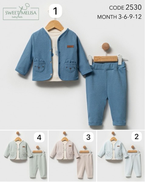 Костюм Тройка Для Мальчика Sweet Melisa (3-6-9-12мес.) Костюм Тройка Для Мальчика Sweet Melisa (3-6-9-12мес.)