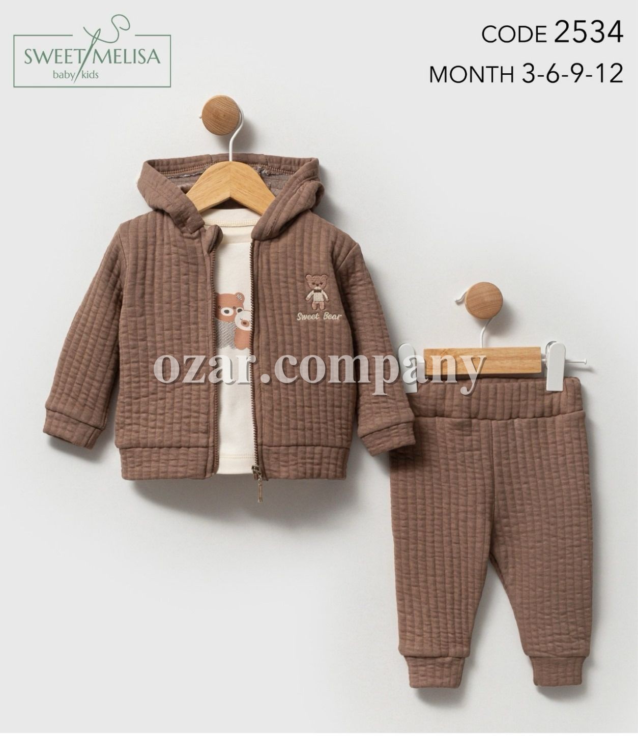 Костюм Тройка Для Мальчика Sweet Melisa (3-6-9-12мес.)