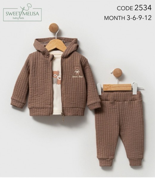 Костюм Тройка Для Мальчика Sweet Melisa (3-6-9-12мес.)