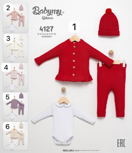 Комплект Для Девочки Babymy (0-3/3-6/6-9/9-12мес.)