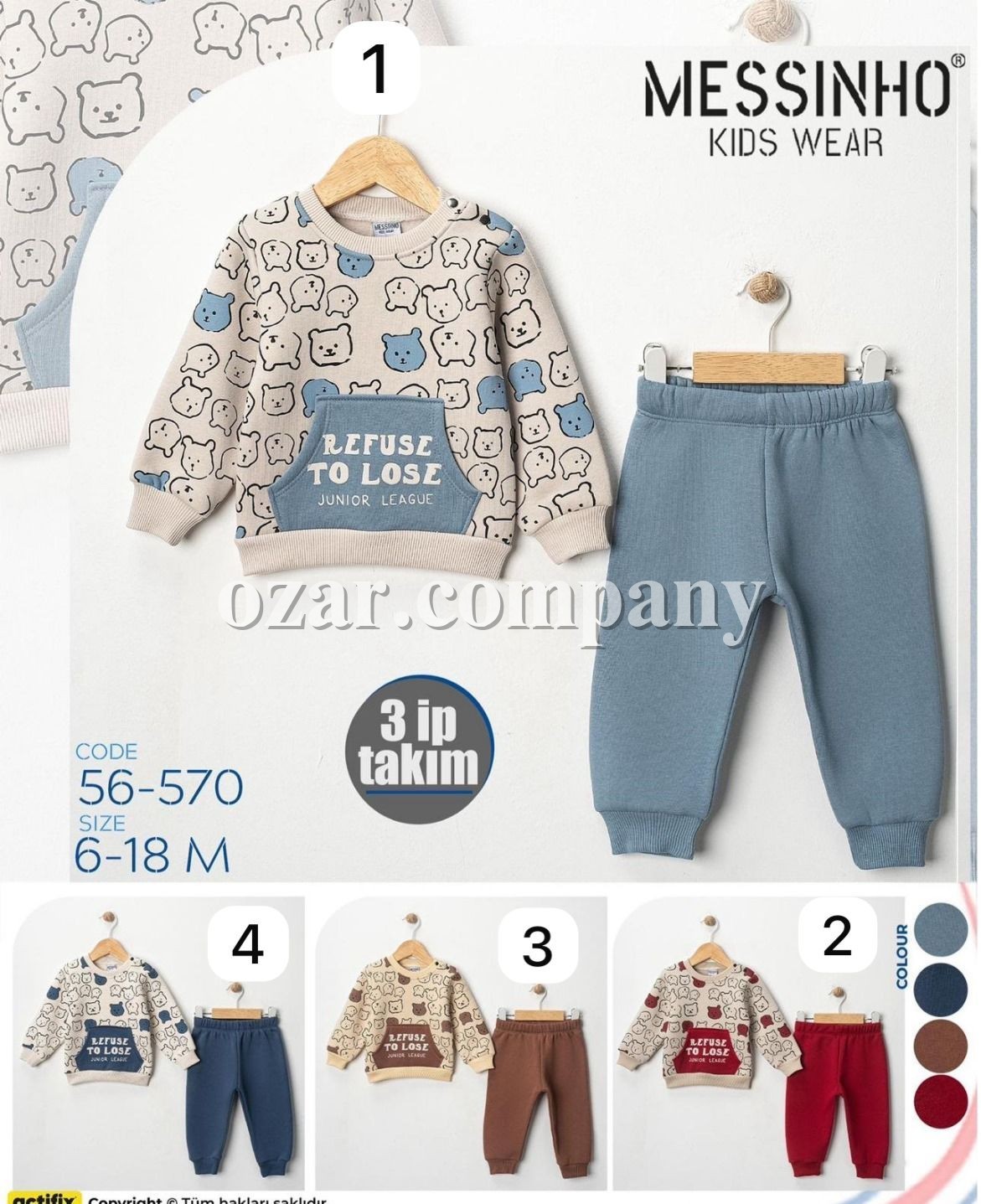 Трикотажный Костюм Тринитка Для Мальчика Messinho (6-9-12-18мес.)