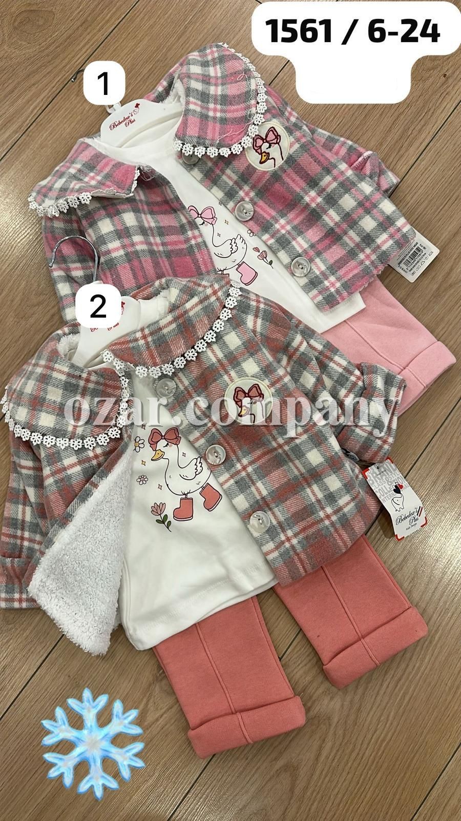 Костюм Тройка На Флисе Для Девочки Bebedexs (6-12-18-24мес.) Костюм Тройка На Флисе Для Девочки Bebedexs (6-12-18-24мес.)