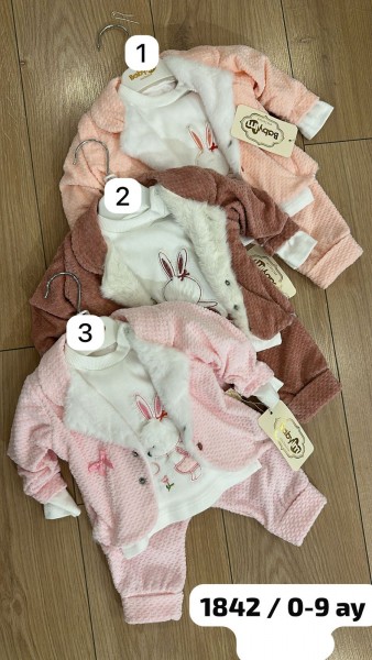 Костюм Тройка Для Девочки Baby Im (0-3-6-9мес.) Костюм Тройка Для Девочки Baby Im (0-3-6-9мес.)