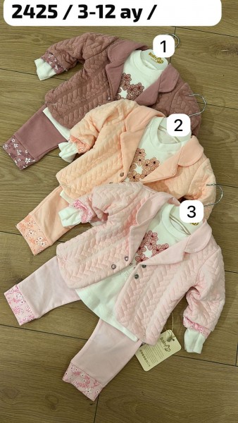 Костюм Тройка Для Девочки Baby Im (3-6-9-12мес.) Костюм Тройка Для Девочки Baby Im (3-6-9-12мес.)