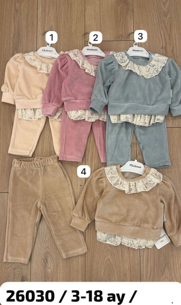 Велюровый Костюм Для Девочки Moeboon (3-6/6-9/9-12/12-18мес.) Велюровый Костюм Для Девочки Moeboon (3-6/6-9/9-12/12-18мес.)