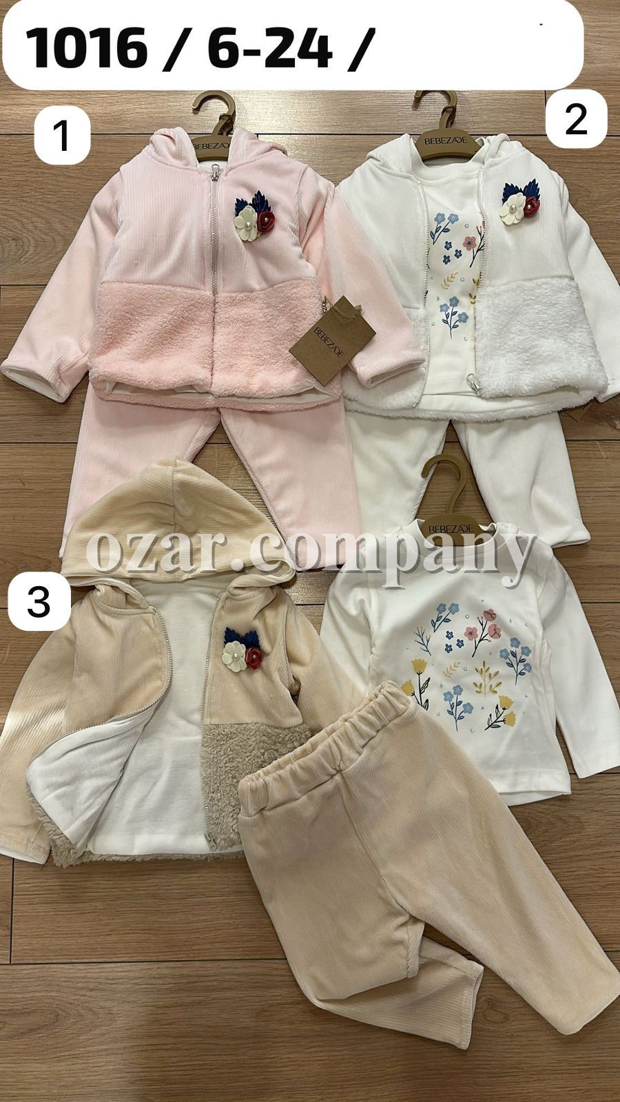 Костюм Тройка Для Девочки Bebezade (6-9/9-12/12-18/18-24мес.) Костюм Тройка Для Девочки Bebezade (6-9/9-12/12-18/18-24мес.)