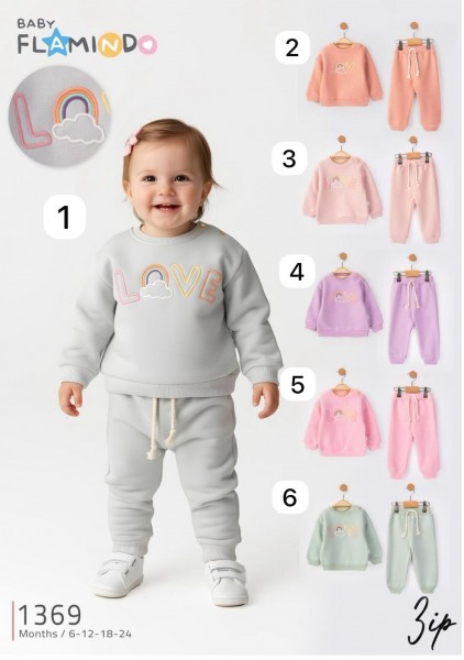 Трикотажный Костюм Тринитка Для Девочки Flamindo (6-9-12-18мес.)