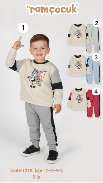 Трикотажный Костюм Тринитка Для Мальчика Ramcocuk (2-3-4-5лет)