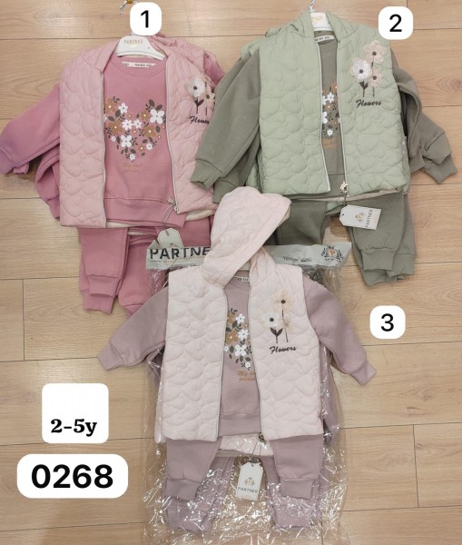 Костюм Тройка Тринитка Для Девочки Partner (2-3-4-5лет)