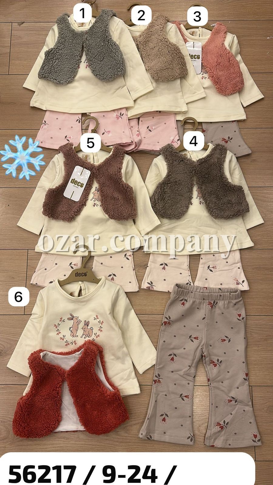 Костюм Тройка Для Девочки Deco (9-12-18-24мес.) Костюм Тройка Для Девочки Deco (9-12-18-24мес.)