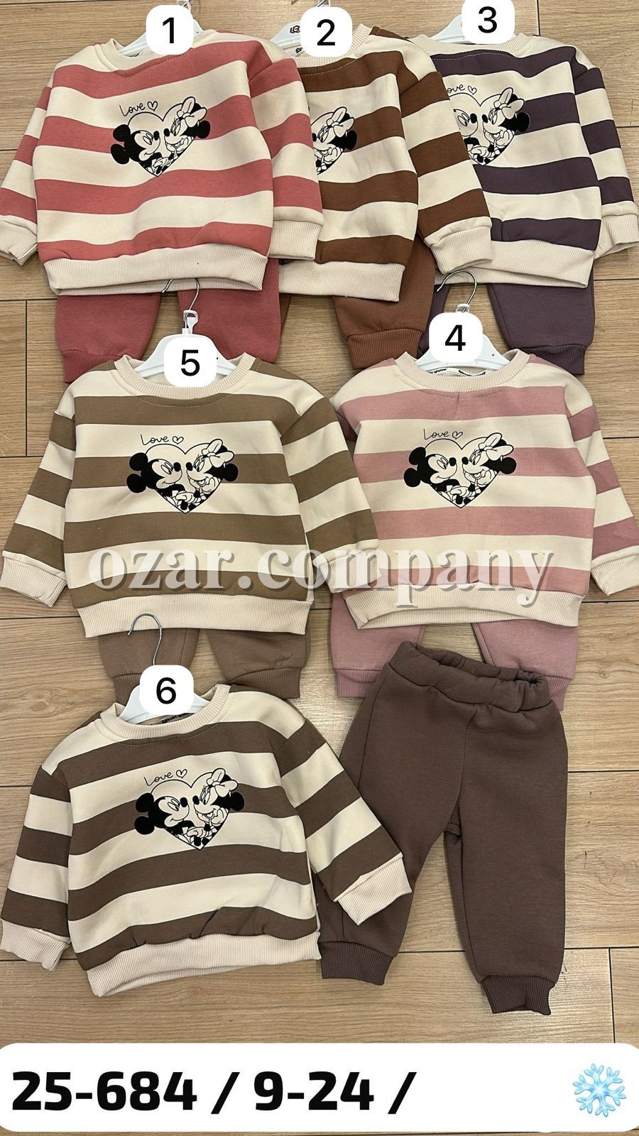 Трикотажный Костюм На Флисе Для Девочки Baby Wood (9-12-18-24мес.)