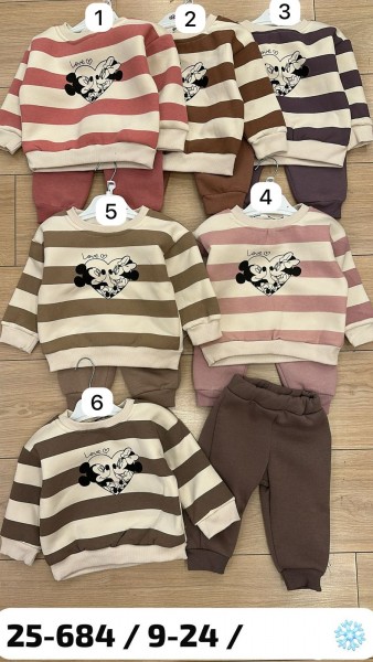 Трикотажный Костюм На Флисе Для Девочки Baby Wood (9-12-18-24мес.)