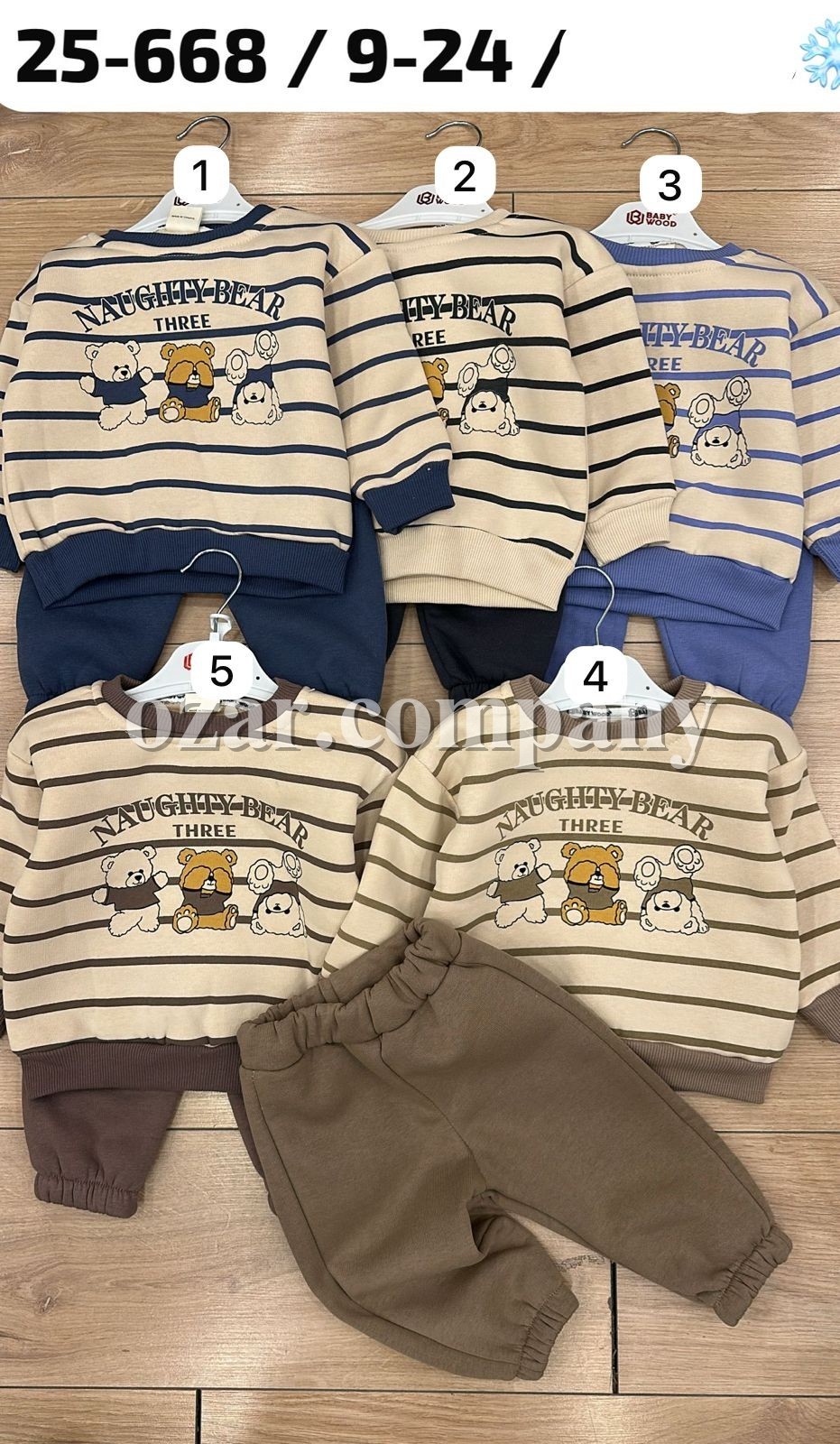 Трикотажный Костюм На Флисе Для Мальчика Baby Wood (9-12-18-24мес.)