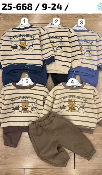 Трикотажный Костюм На Флисе Для Мальчика Baby Wood (9-12-18-24мес.)