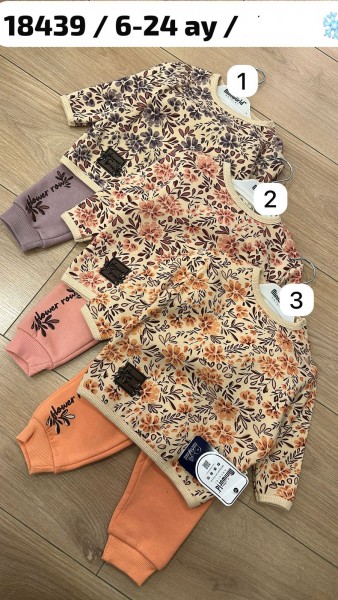 Трикотажный Костюм На Флисе Для Девочки Miniworld (6-12-18-24мес.) Трикотажный Костюм На Флисе Для Девочки Miniworld (6-12-18-24мес.)