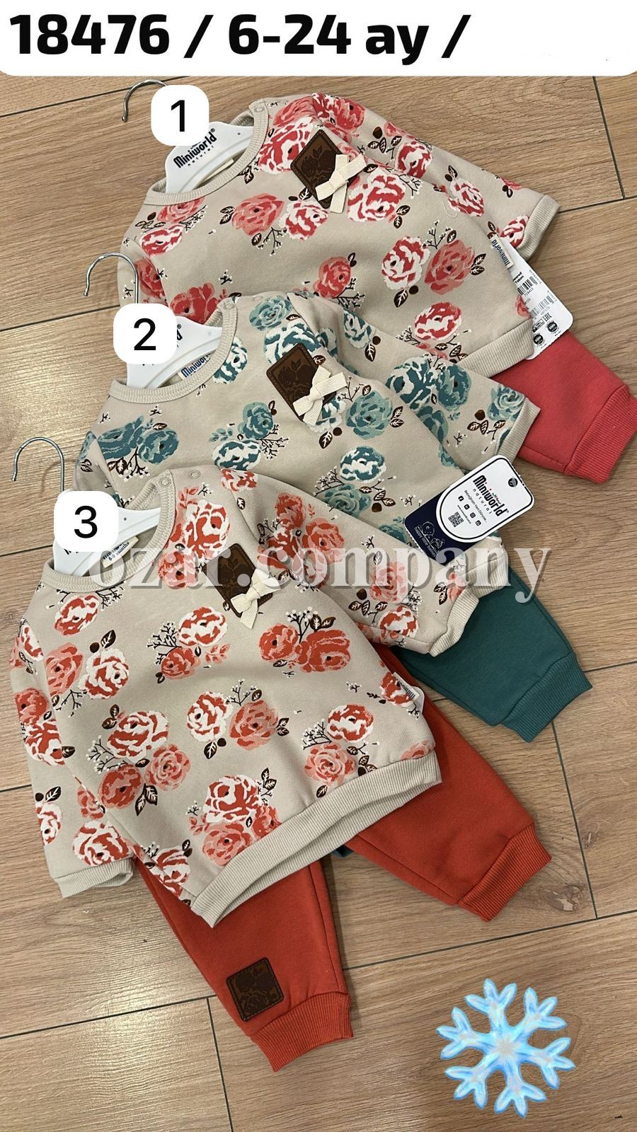 Трикотажный Костюм Для Девочки Miniworld (6-12-18-24мес.)