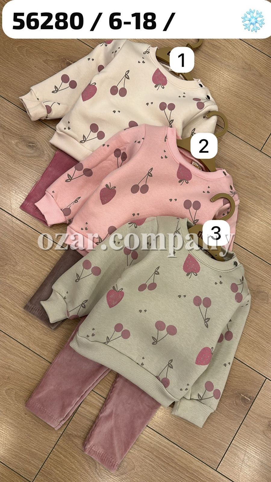 Трикотажный Костюм На Флисе Для Девочки Deco (6-9-12-18мес.)