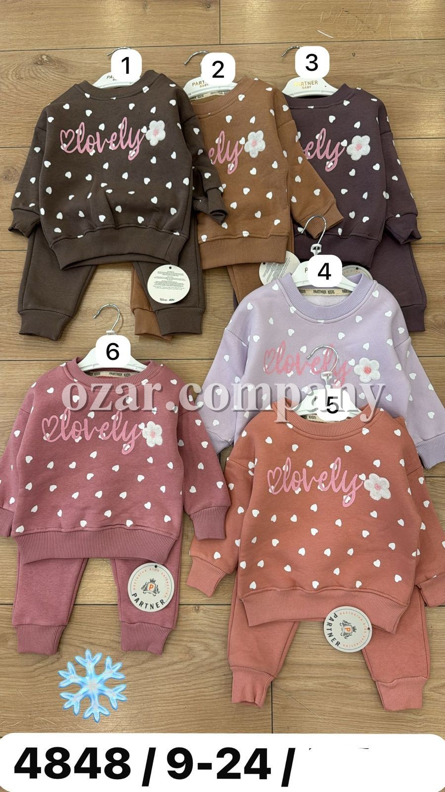 Трикотажный Костюм На Флисе Для Девочки Partner (9-12-18-24мес.)