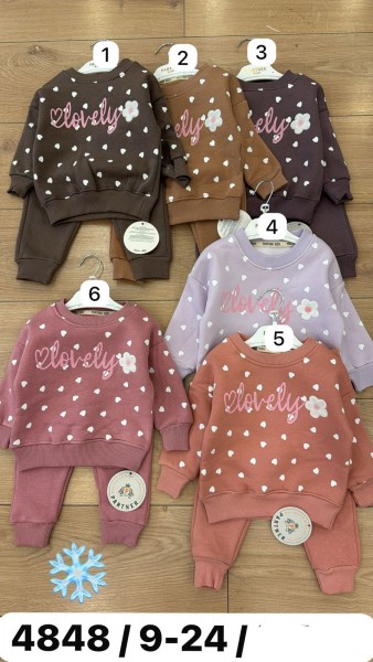 Трикотажный Костюм На Флисе Для Девочки Partner (9-12-18-24мес.)