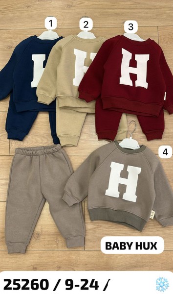 Трикотажный Костюм На Флисе Для Мальчика Baby Hux (9-12-18-24мес.)