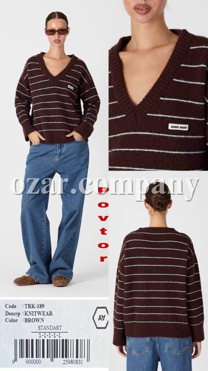 Женский Трикотажный Свитер A.M.N. Женский Трикотажный Свитер A.M.N.