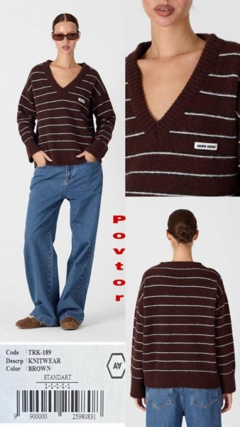 Женский Трикотажный Свитер A.M.N. Женский Трикотажный Свитер A.M.N.