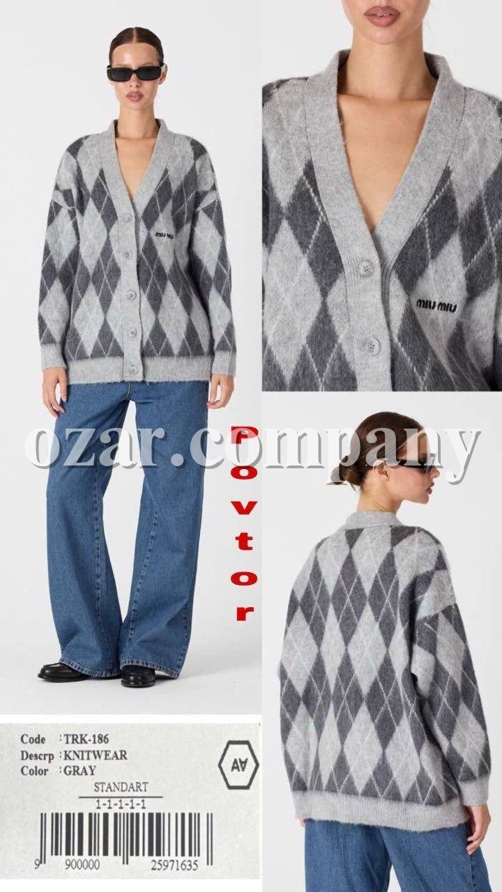 Женский Трикотажный Кардиган A.M.N. Женский Трикотажный Кардиган A.M.N.