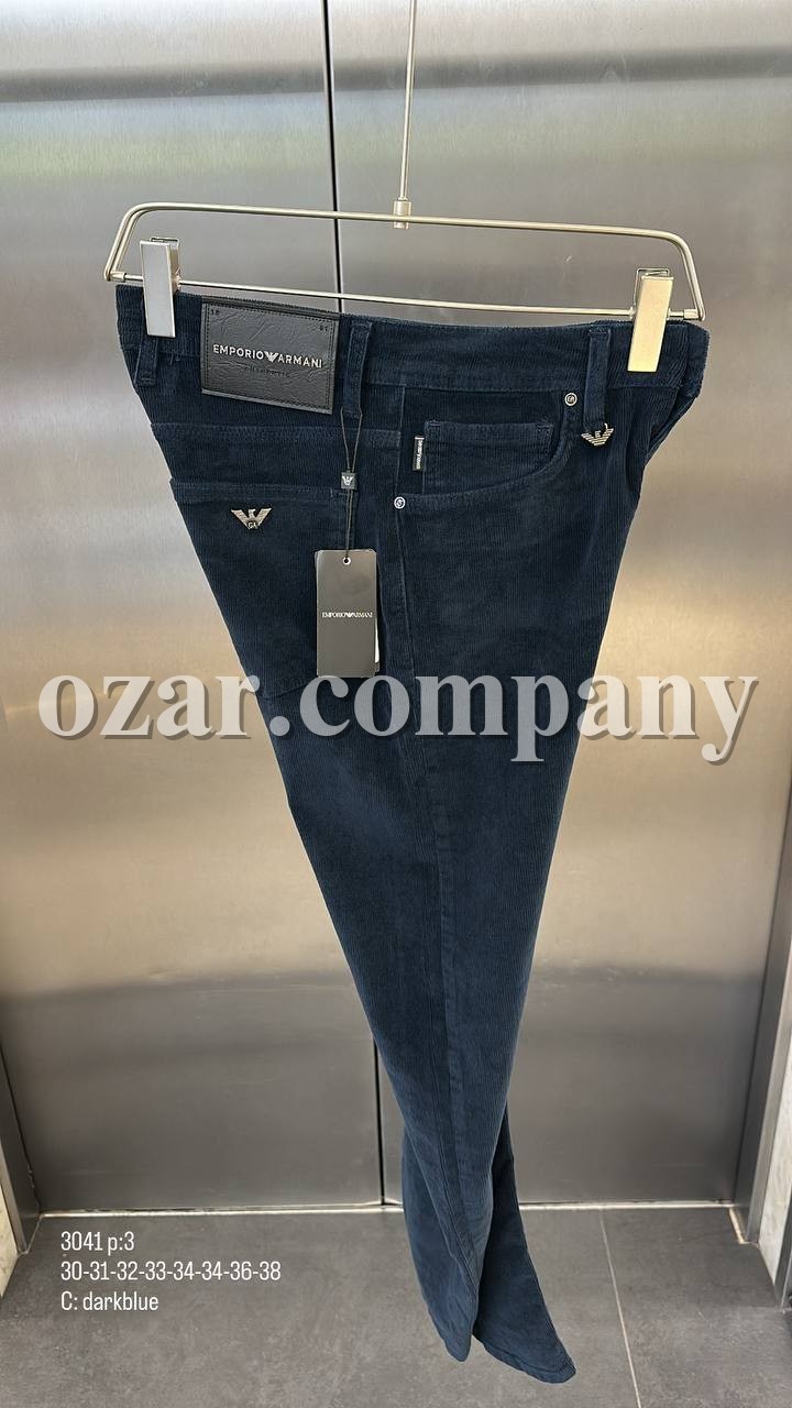 Мужские Вельветовые Джинсы Emporio Armani  Мужские Вельветовые Джинсы Emporio Armani