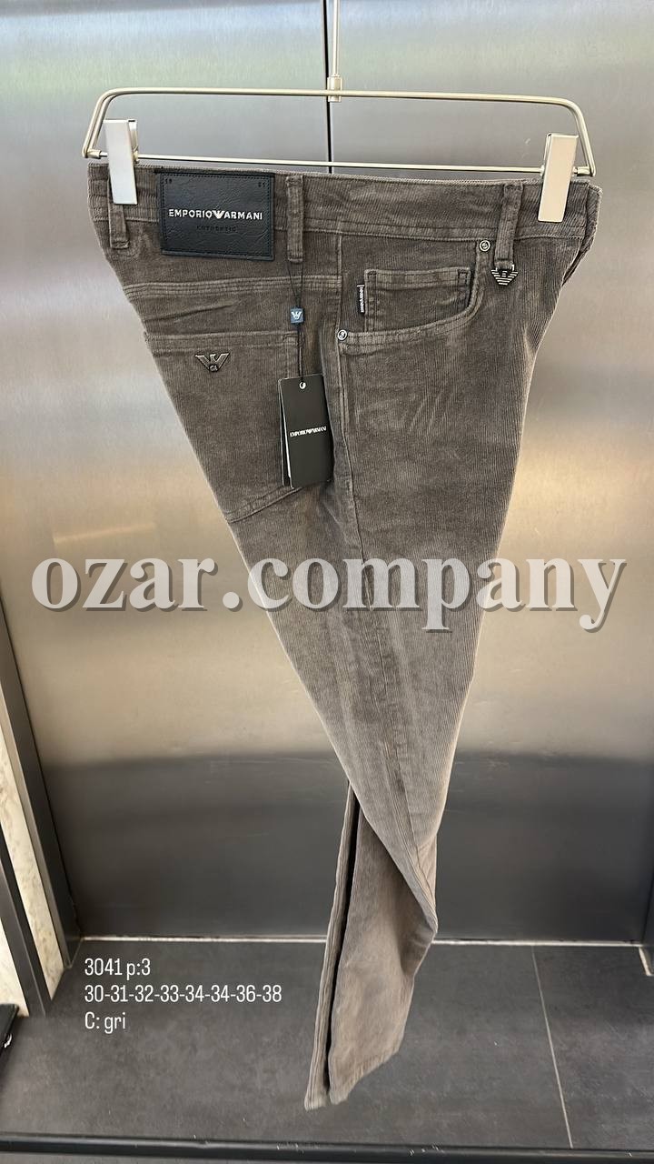 Мужские Вельветовые Джинсы Emporio Armani  Мужские Вельветовые Джинсы Emporio Armani