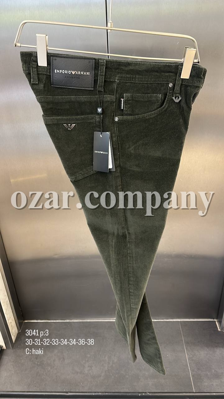 Мужские Вельветовые Джинсы Emporio Armani  Мужские Вельветовые Джинсы Emporio Armani