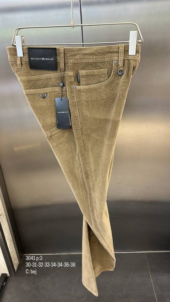 Мужские Вельветовые Джинсы Emporio Armani  Мужские Вельветовые Джинсы Emporio Armani