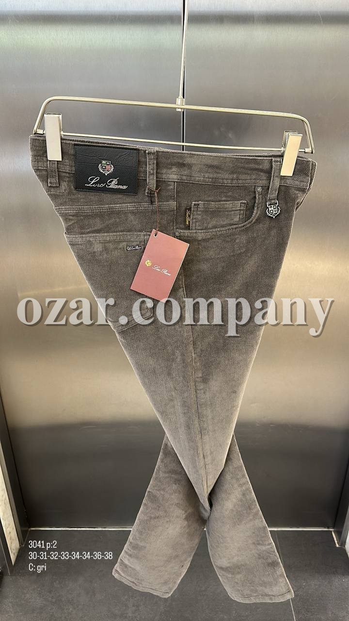 Мужские Вельветовые Джинсы Loro Piana  Мужские Вельветовые Джинсы Loro Piana